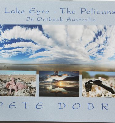 Lake Eyre –The Pelicans in Outback Australia Book by famous Australian photographer Pete Dobre - Cover