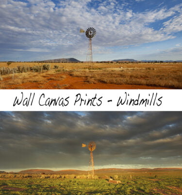 Wall Canvas Prints - Australian Windmill